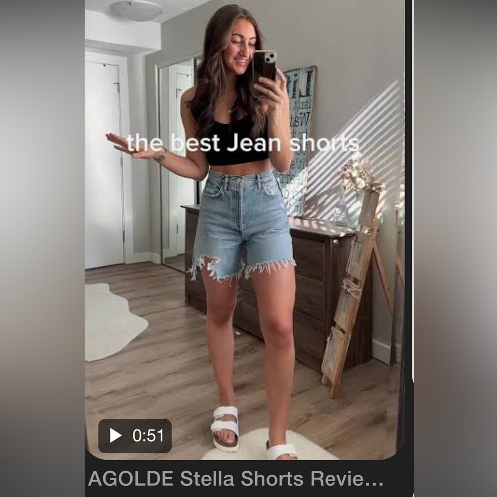 NWT - AGOLDE Women's Stella Short size 24